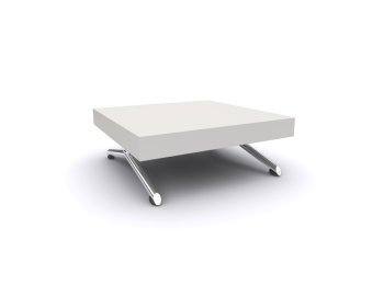 Modern White Table, 37 x 37 in.